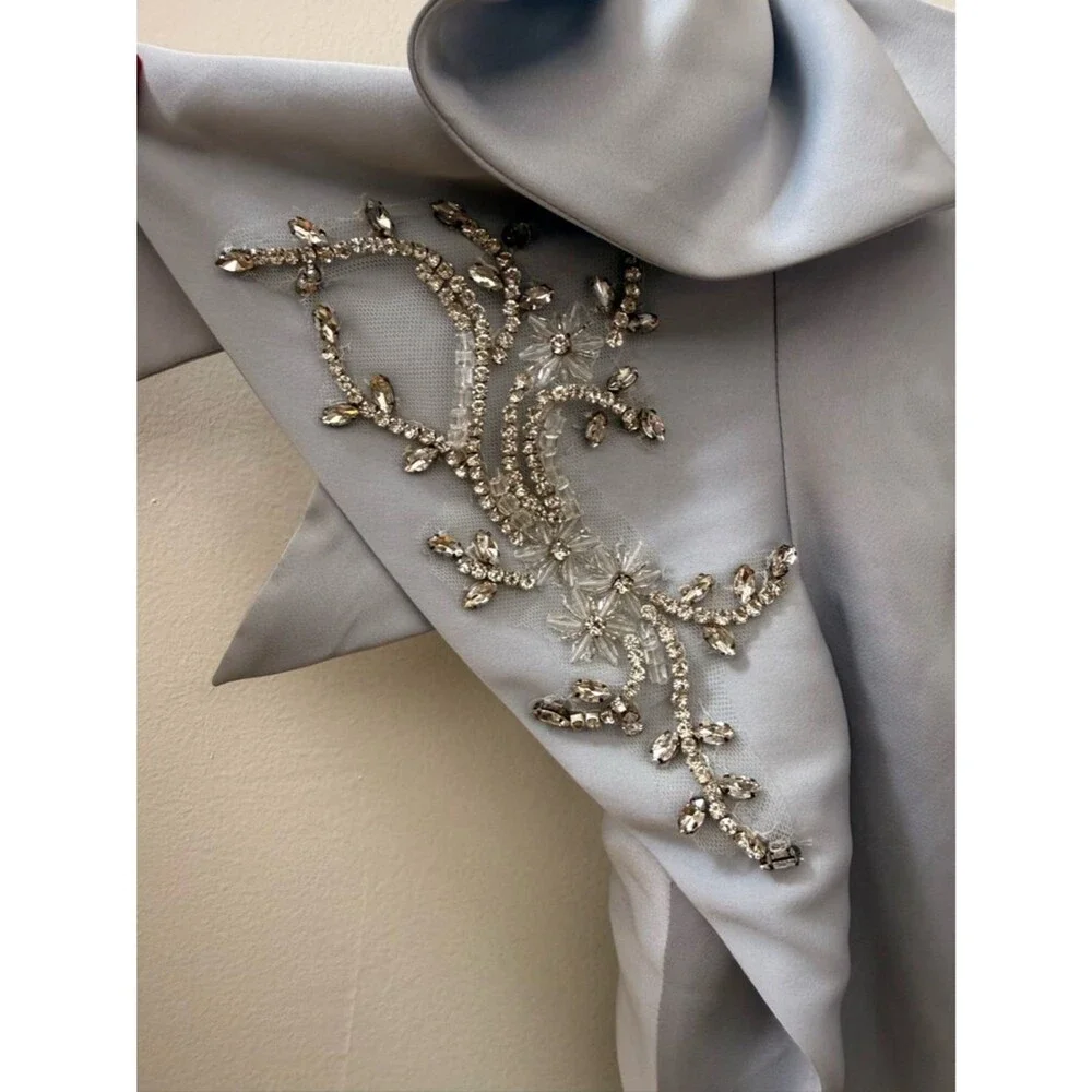 ✨ NWT Marchesa Notte Embellished Satin Crepe Gown ✨